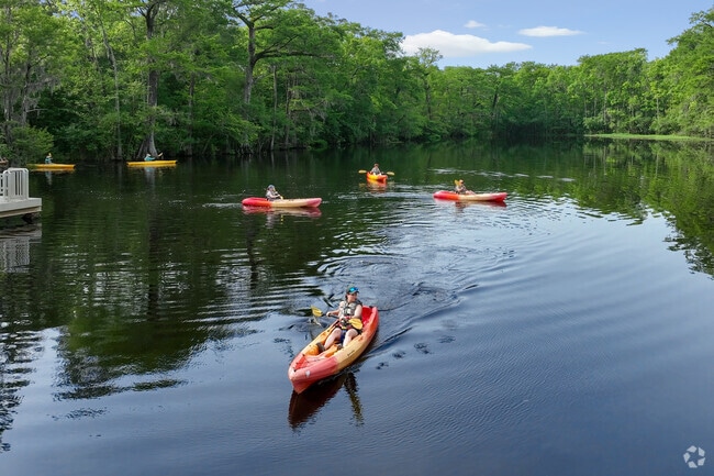 Kayaking through the Waccamaw Wildlife Refuge has opportunities for seeing wildlife in Red Hill.