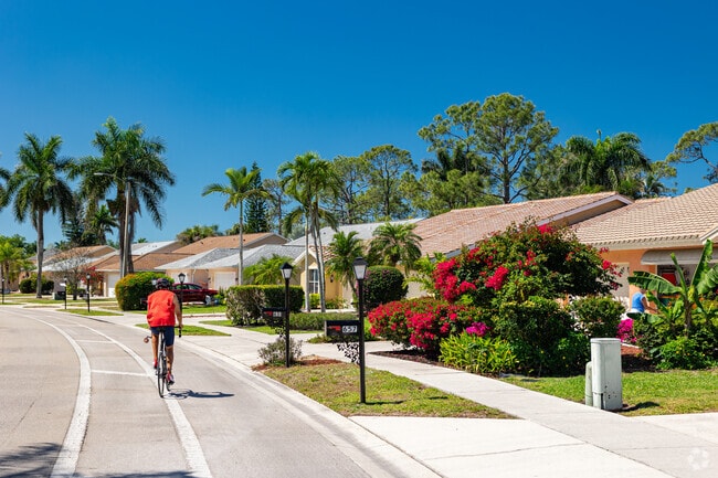 Lely Country Club features single family homes built along safe roadways.