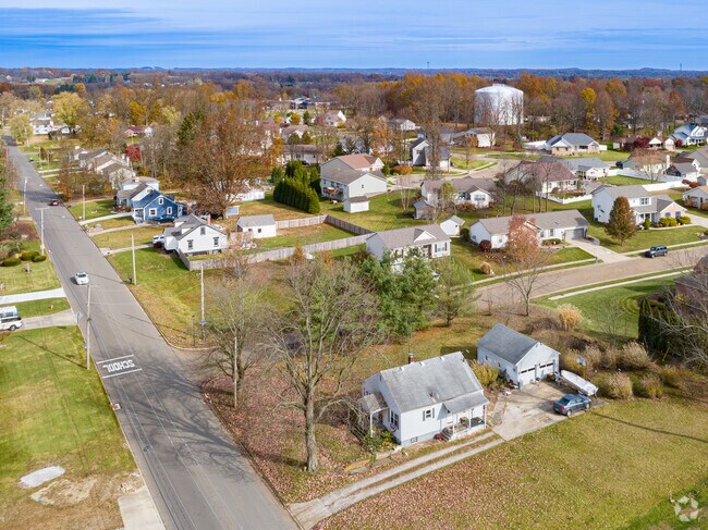 Looking north toward downtown Massillon from homes in East Brookfield.