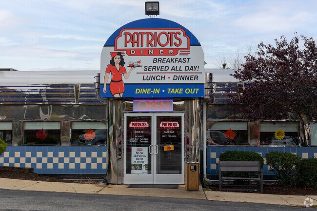 Breakfast is served all day at Patriots Diner.