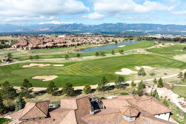 Large homes surround the golf course in Flying Horse Ranch.