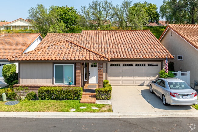 Most homes in the Casta del Sol neighborhood have terra cotta roofing.