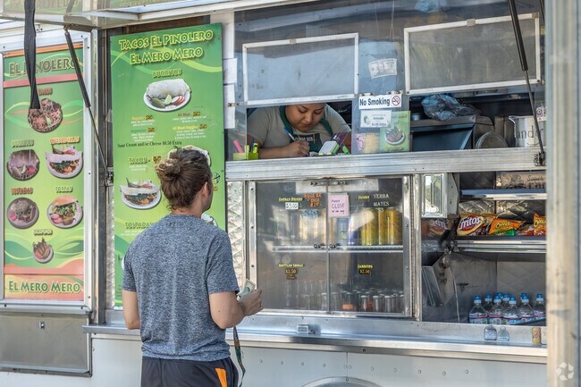 Tacos El Pinolero is a food truck along Esplanade.