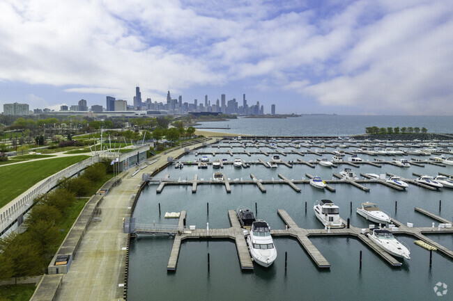 The harbour located next to 31st Street Beach outside of South Commons offers boat slips.