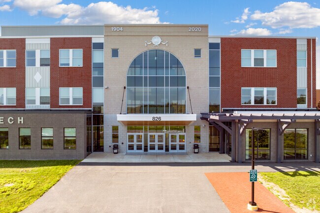 Morse High School in Bath offers academic and health services to local students.