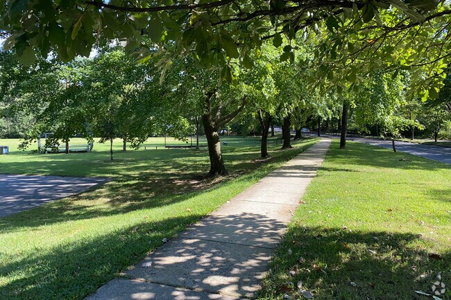 The walking paths in Belle Ziegler Park is a great place for a peaceful afternoon walk.