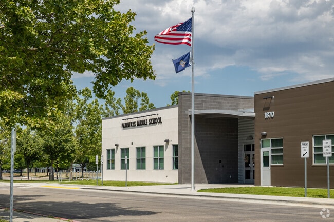 Front entrance at Pathways Middle School.