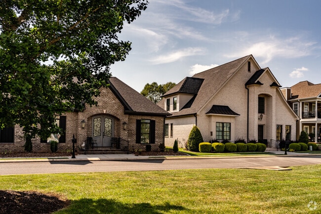 Modern brick homes are common in Ooltewah.