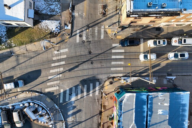 The Pittsburgh Light Rail runs through Allentown, making commuting easy for residents.