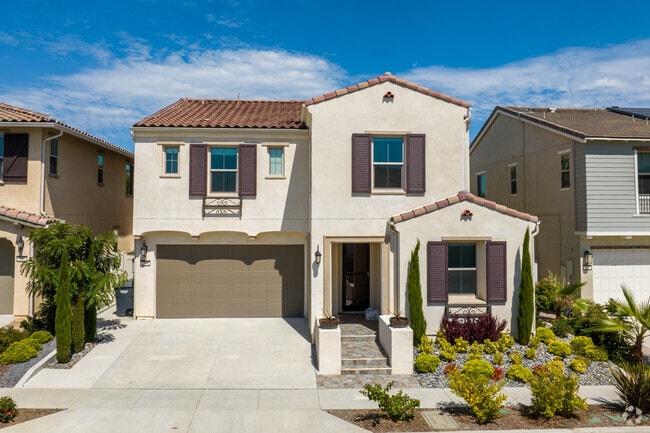 This is a good example of a home built within the last few years in Village O San Marcos.