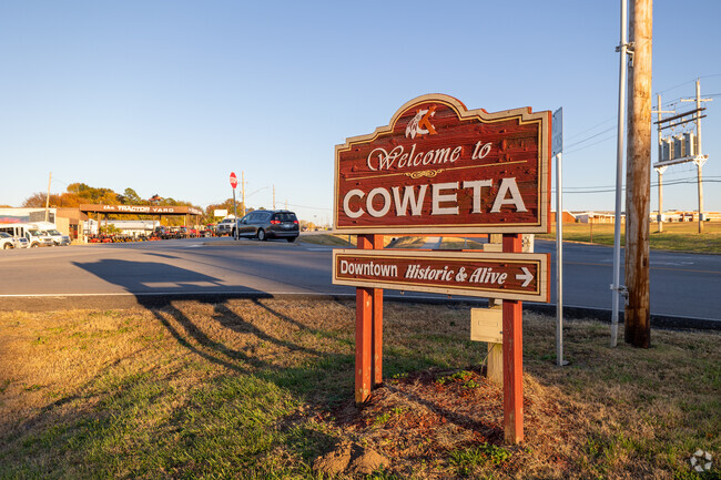 Coweta is located about 20 miles East of Tulsa.