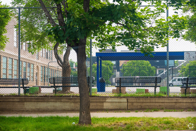 Morey Middle School is next to public transportation.