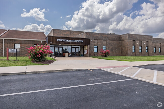 Cedar Ridge Elementary School has an average enrollment of around 500 students.