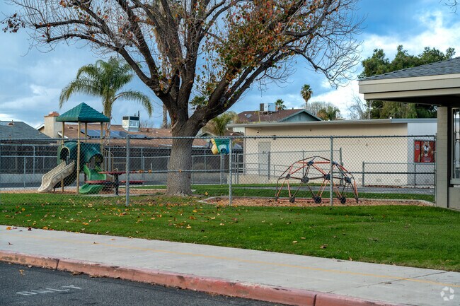 The playground at William A. Kendrick Elementary is on the west end of the school grounds.