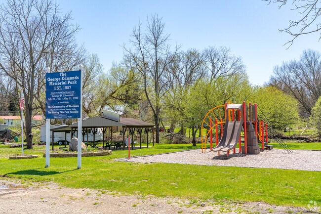 George Edmunds Memorial Park is the newest park in Sherman Township and located just off Main Street.