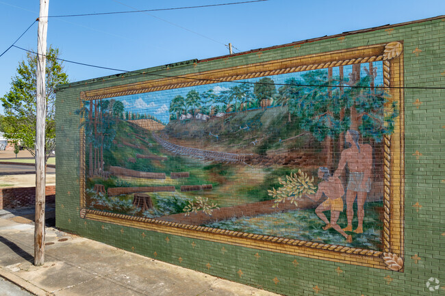 Colorful murals are sprinkled throughout downtown Forrest City.