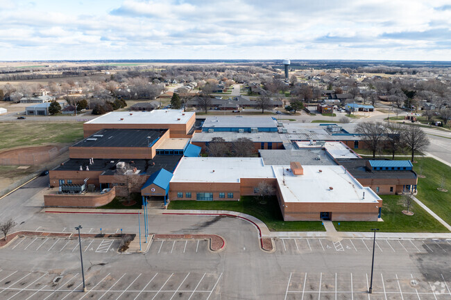 Cheney Middle School is connected to Cheney High School.