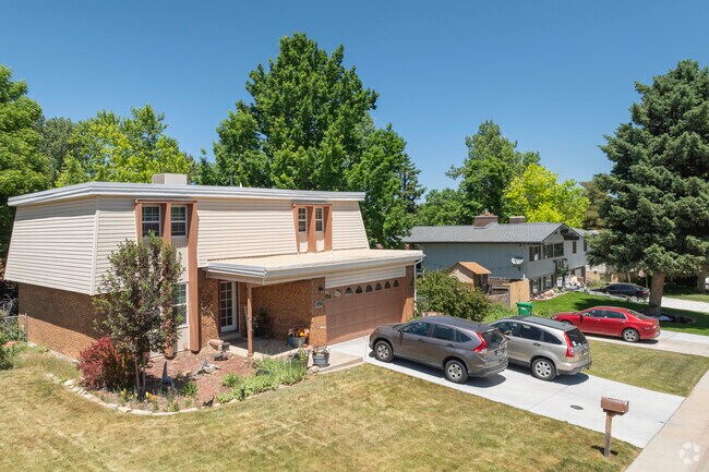 Tudor-influenced homes are common in Columbine Hills, Littleton.