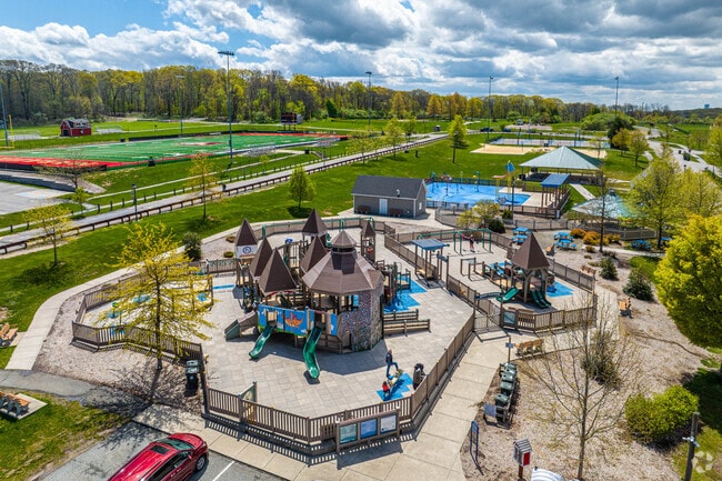 The large playground at Turkey Brook Park in Budd Lake.