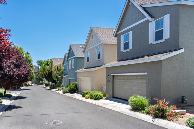 Newer homes with small lot spacing were built circa 2015 in Virginia Lake in the North East.