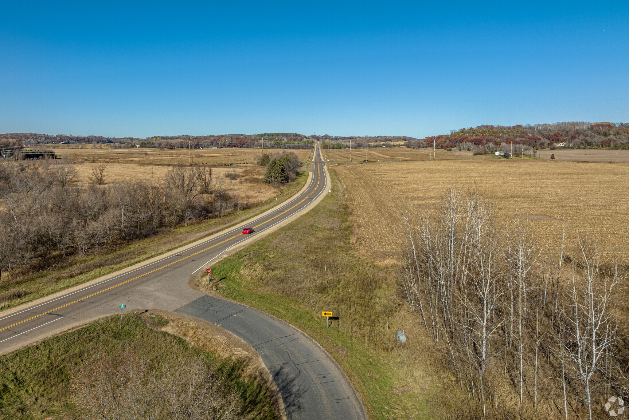 Hwy 65 runs from River Falls to Roberts through Kinnickinnic.