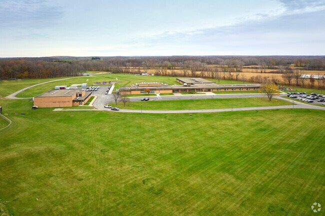 Aerial view of Byron-Bergen Elementary School.