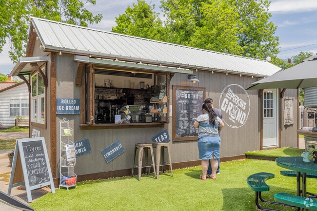 Great coffee awaits Tryon locals at The Perkins Grind, only a short drive away.
