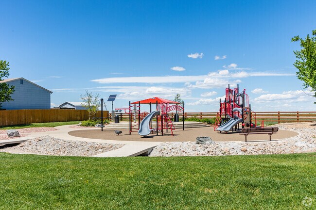 Centennial Park has a playground and space to gather in a residential section of Bennett.
