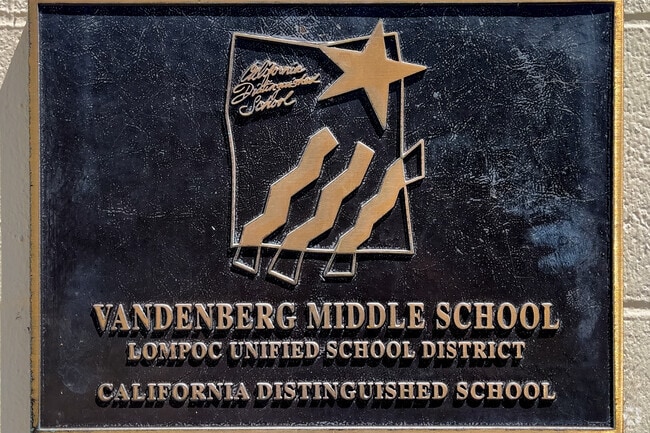 Vandenberg Middle is a California Distinguished School.