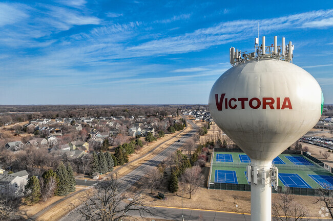Victoria is located approximately 30 miles southwest of the Twin Cities.