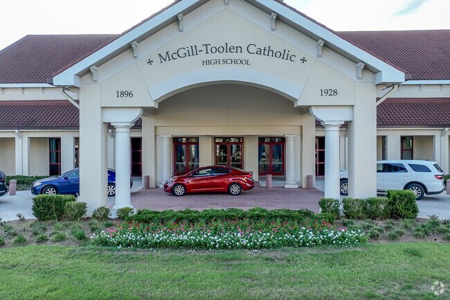 McGill-Toolen Catholic High School in Mobile enrolls about 1,200 students in grades 9–12.