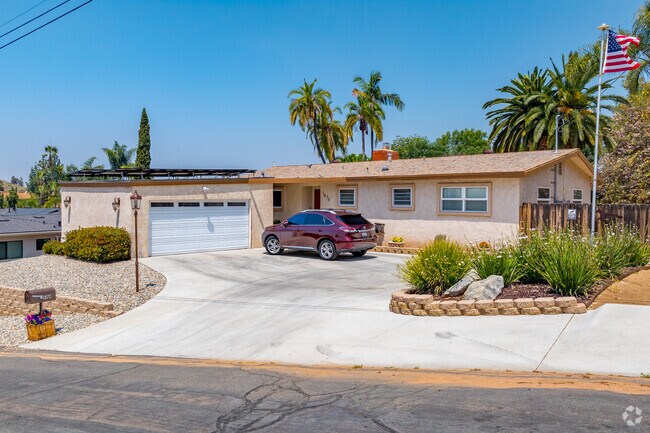 A look at a stucco sided ranch style home in Granite Hills.