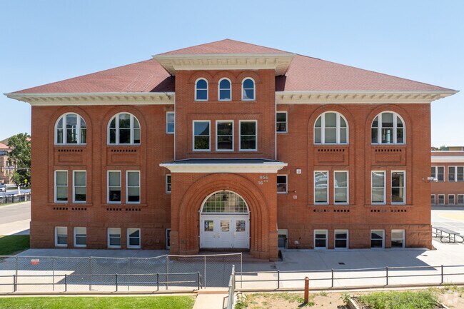 University Hill Elementary entrance is inviting.
