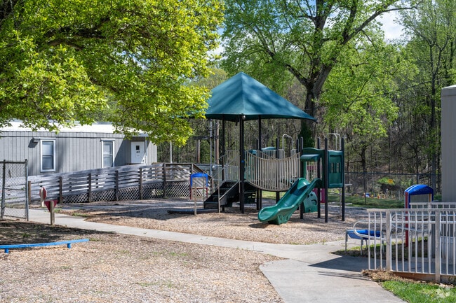Mineral Springs Elementary School has multiple playground area for students.