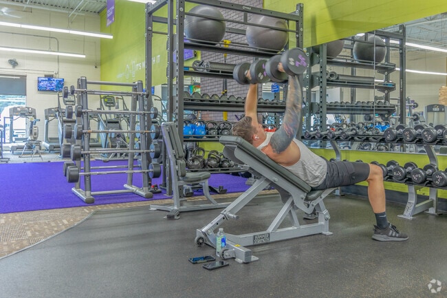 The nearby Anytime Fitness is a great place to go if you want to pump some iron and exercise.