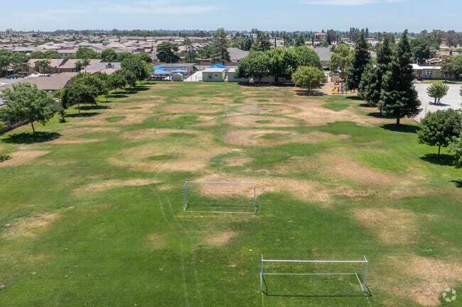 The soccer field at Sierra Vista Elementary School in Madera.