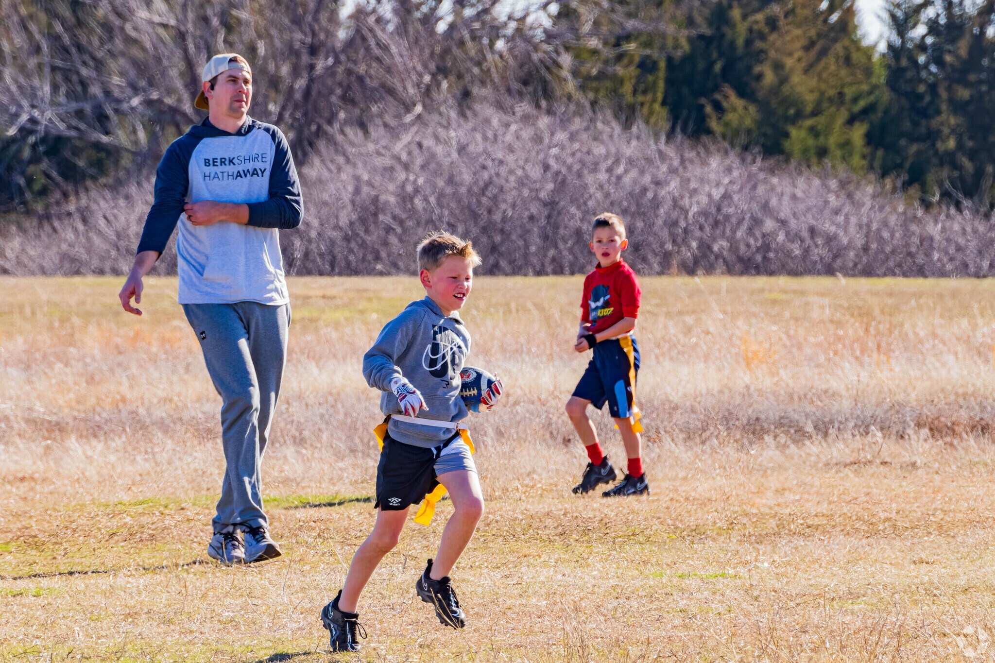 Mitch Park has lots of green space for children to run around.
