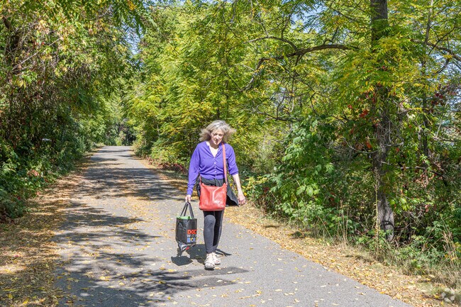 The people of Old Town can hike on the Boardman Lake Trail, which winds around the lake.