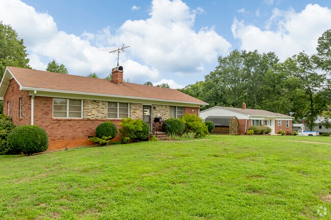 Brick ranch homes showcase long standing and well maintained properties throughout Green Park.