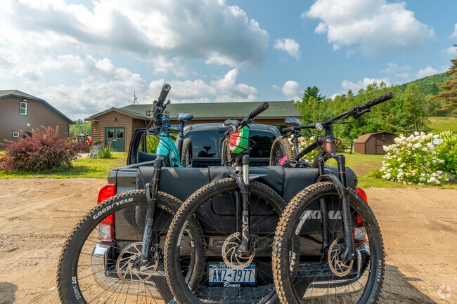 The mountain attracts people year-round with trails for hikers and mountain bikers to explore.