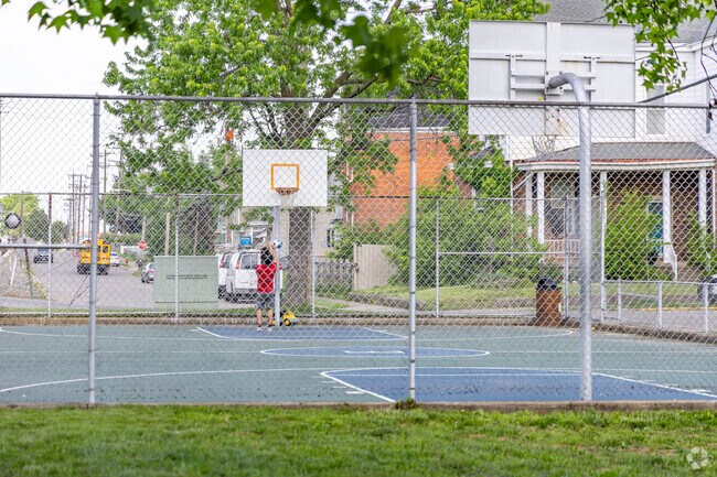 Elmwood Playground near Carthage has a basketball court.
