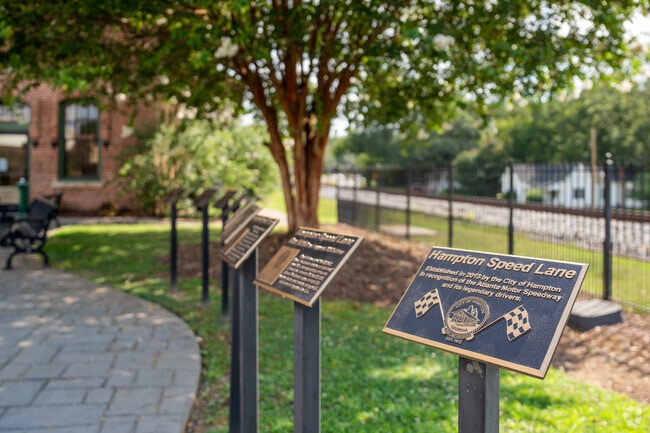 Hampton is a highly recognizable city with a legacy of activity with legendary NASCAR drivers.