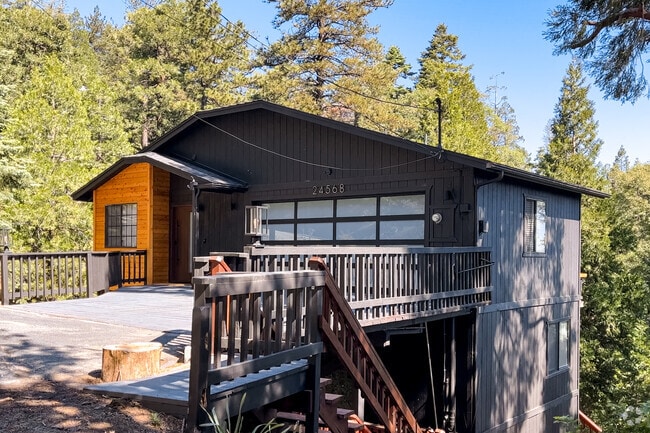 Crestline's custom homes have modern cabin appeal.