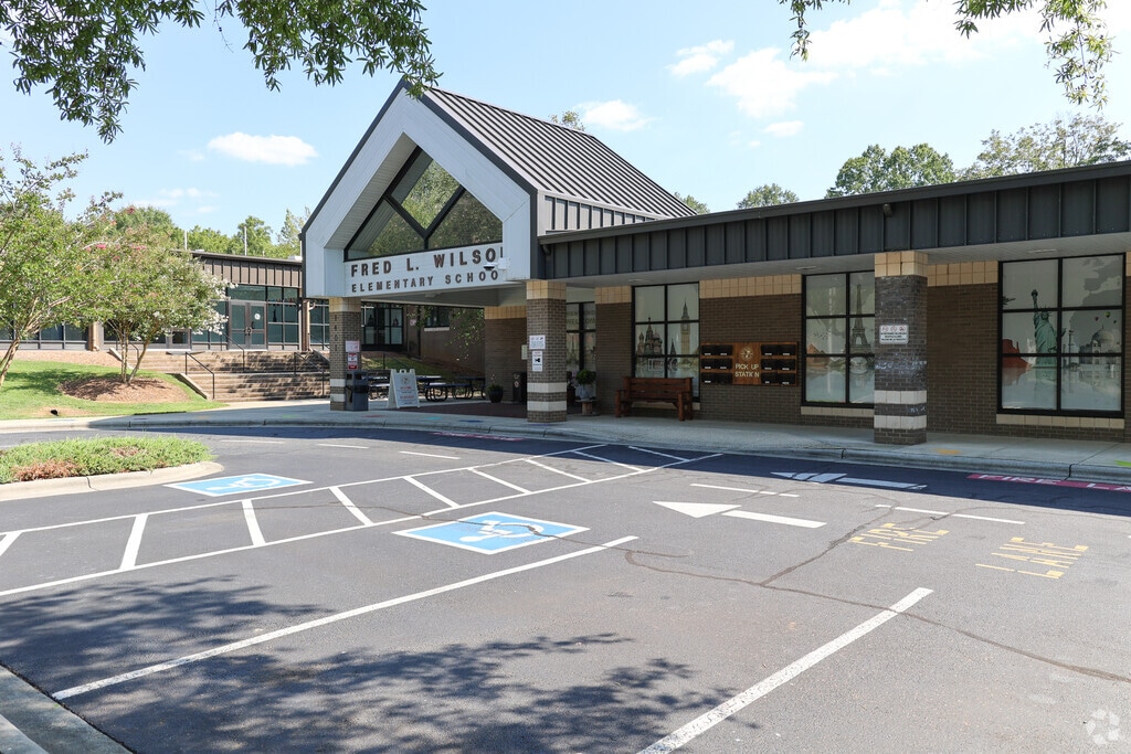 The entrance to Fred L Wilson Elementary in Kannapolis