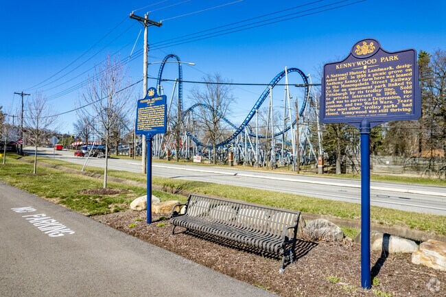 Kennywood Park, as seen from a walking trail, is sure to get visitors adrenaline pumping!