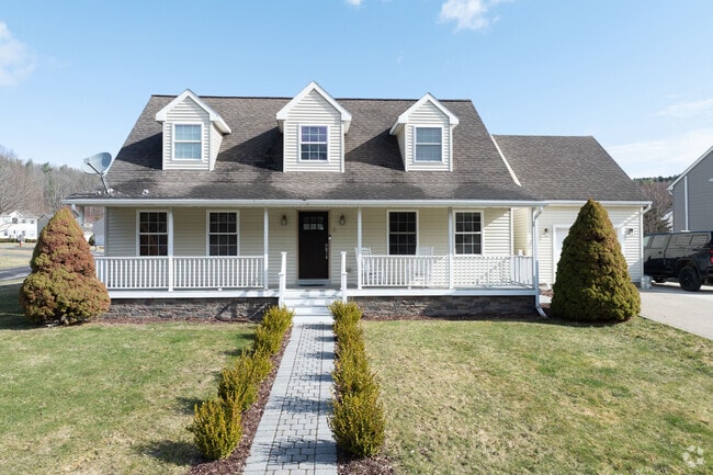 A great example of a contemporary home built in the farmhouse style just outside downtown Oneonta.