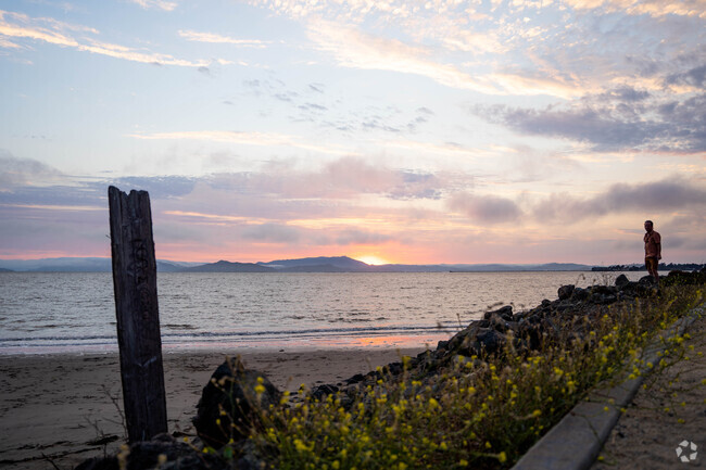 Point Emery lookout in Emeryville North looks out across the bay.