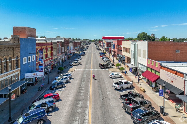 Downtown Denison has the largest main streets in Texas.