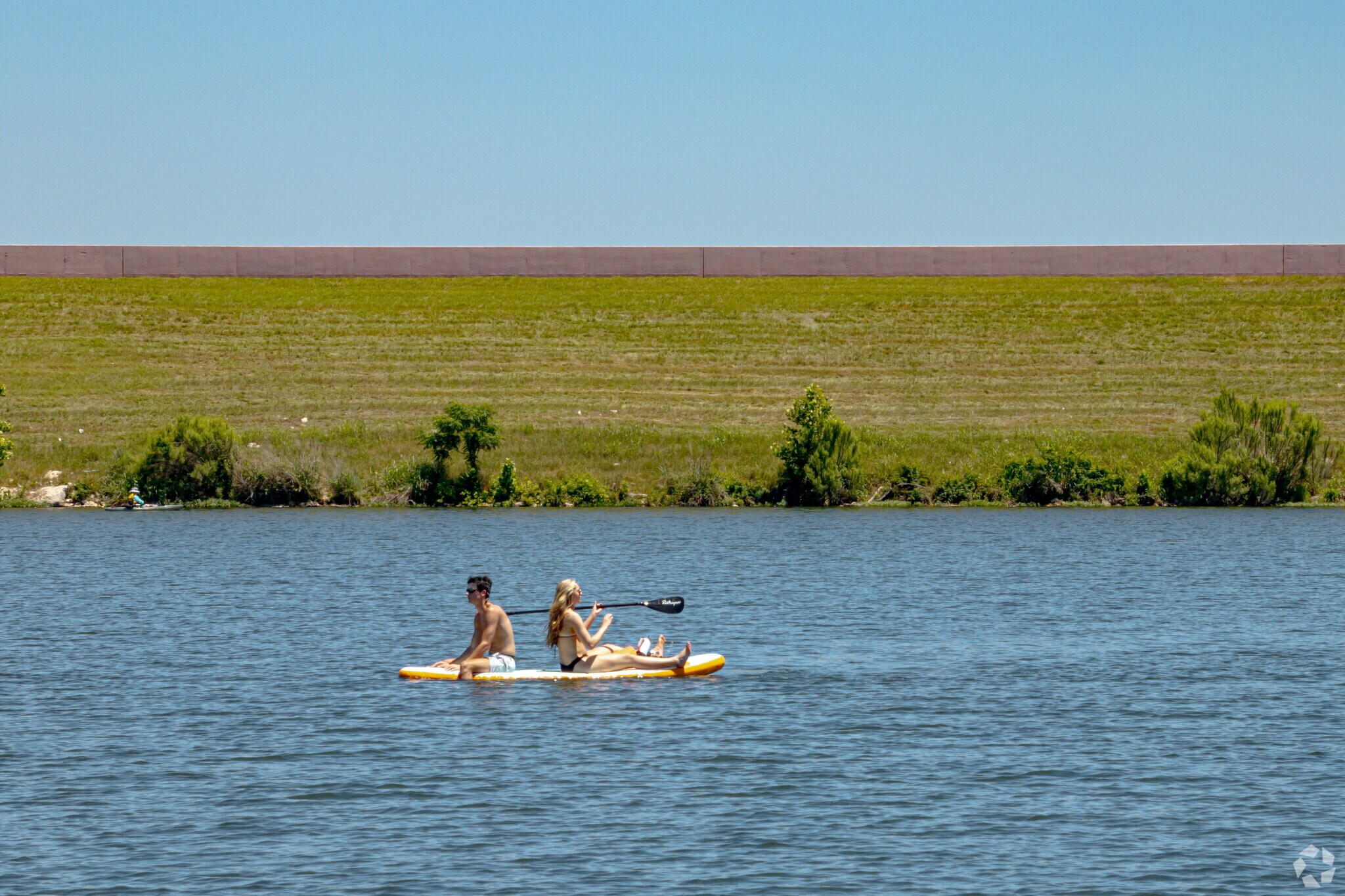 Lakewood Park has water year-round, perfect for kayaking in the summer.