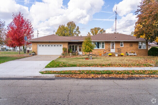 Built-in garages work their way into the ranch-style homes in Ladd.